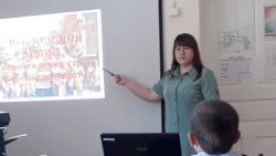 А.Я. Псевнукова проводит открытый урок на тему «Роль Красной Армии в освобождении Европы от нацизма»